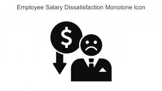 Employee Salary Dissatisfaction Monotone Icon In Powerpoint Pptx Png And Editable Eps Format