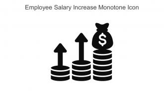 Employee Salary Increase Monotone Icon In Powerpoint Pptx Png And Editable Eps Format