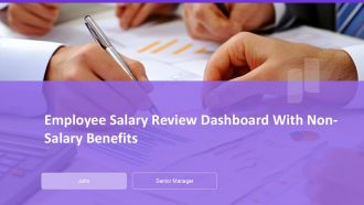 Employee Salary Review Dashboard With Non Salary Benefits PPT Information AT