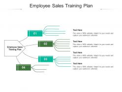 Employee sales training plan ppt powerpoint presentation gallery graphics template cpb