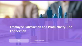 Employee Satisfaction And Productivity The Connection PPT Template AT Employee Satisfaction And Productivity The Connection PPT Template AT