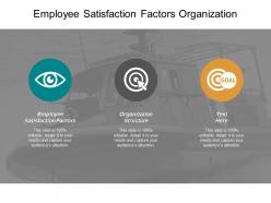 Employee satisfaction factors organization structure business strategy tool cpb