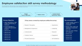 Employee Satisfaction Skill Survey Methodology