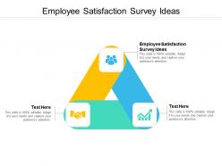 Employee satisfaction survey ideas ppt powerpoint presentation show inspiration cpb