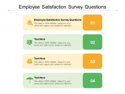 Employee satisfaction survey questions ppt powerpoint presentation styles structure cpb
