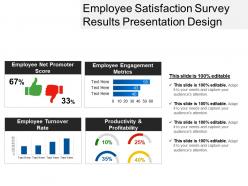 Employee satisfaction survey results presentation design