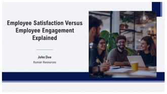 Employee Satisfaction Versus Employee Engagement Explained PPT Mockup AT