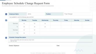 Employee Schedule Change Request Form