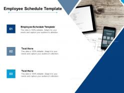 Employee schedule template ppt powerpoint presentation professional aids cpb