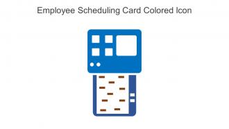 Employee Scheduling Card Colored Icon In Powerpoint Pptx Png And Editable Eps Format