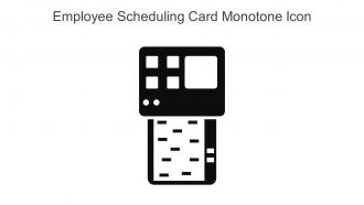 Employee Scheduling Card Monotone Icon In Powerpoint Pptx Png And Editable Eps Format