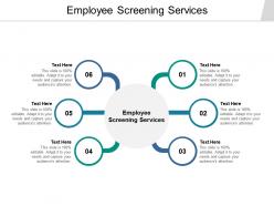 Employee screening services ppt powerpoint presentation layouts icon cpb