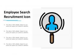 Employee search recruitment icon