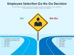 Employee selection go no go decision