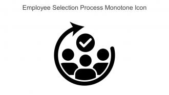 Employee Selection Process Monotone Icon In Powerpoint Pptx Png And Editable Eps Format