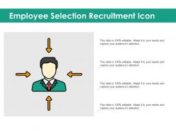 Employee selection recruitment icon