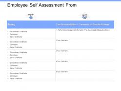 Employee Self Assessment From Results Ppt Powerpoint Presentation File