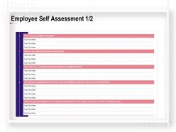 Employee Self Assessment Key Responsibilities Ppt Powerpoint Slideshow