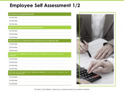 Employee Self Assessment Responsibilities Ppt Powerpoint Presentation Show Background Image