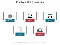 Employee self evaluations ppt powerpoint presentation diagrams cpb