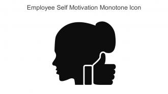 Employee Self Motivation Monotone Icon In Powerpoint Pptx Png And Editable Eps Format
