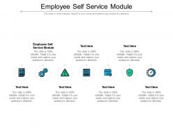Employee self service module ppt powerpoint presentation slides mockup cpb