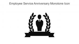 Employee Service Anniversary Monotone Icon In Powerpoint Pptx Png And Editable Eps Format