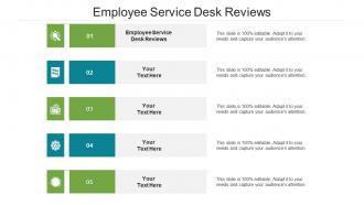 Employee service desk reviews ppt powerpoint presentation file graphic images cpb