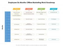 Employee six months offline marketing work roadmap