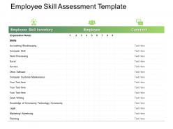 Employee skill assessment planning ppt powerpoint presentation infographics grid