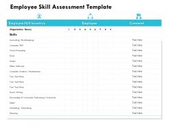 Employee skill assessment template knowledge ppt powerpoint presentation graphics template
