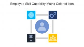 Employee Skill Capability Matrix Colored Icon In Powerpoint Pptx Png And Editable Eps Format