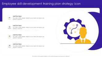 Employee Skill Development Training Plan Strategy Icon