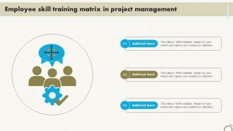 Employee Skill Training Matrix In Project Management
