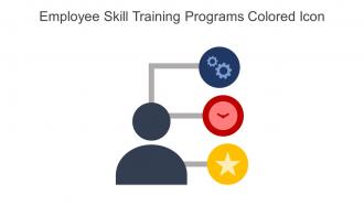 Employee Skill Training Programs Colored Icon In Powerpoint Pptx Png And Editable Eps Format
