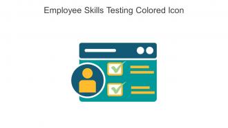 Employee Skills Testing Colored Icon In Powerpoint Pptx Png And Editable Eps Format