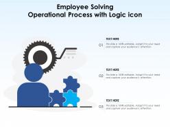 Employee Solving Operational Process With Logic Icon