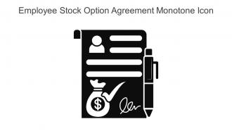 Employee Stock Option Agreement Monotone Icon In Powerpoint Pptx Png And Editable Eps Format