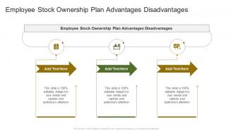 Employee Stock Ownership Plan Advantages Disadvantages In Powerpoint And Google Slides Cpb