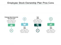 Employee stock ownership plan pros cons ppt powerpoint presentation ideas cpb