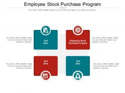 Employee stock purchase program ppt powerpoint presentation ideas vector cpb