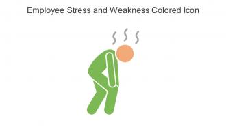 Employee Stress And Weakness Colored Icon In Powerpoint Pptx Png And Editable Eps Format