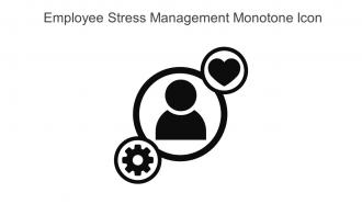 Employee Stress Management Monotone Icon In Powerpoint Pptx Png And Editable Eps Format