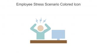 Employee Stress Scenario Colored Icon In Powerpoint Pptx Png And Editable Eps Format