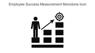 Employee Success Measurement Monotone Icon In Powerpoint Pptx Png And Editable Eps Format