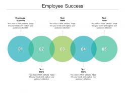 Employee success ppt powerpoint presentation show vector cpb
