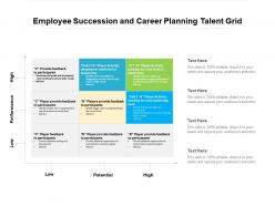 Employee succession and career planning talent grid