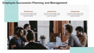 Employee Succession Planning And Management Ppt Slides Example Introduction