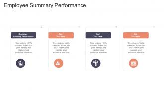 Employee Summary Performance In Powerpoint And Google Slides Cpb