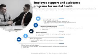 Employee Support And Assistance Programs For Mental Health